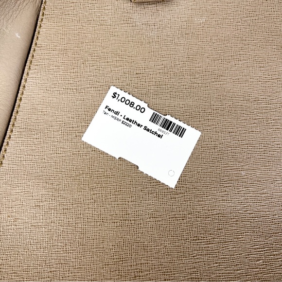 Fendi • Large 2Jours Leather Satchel - Picture 14 of 14